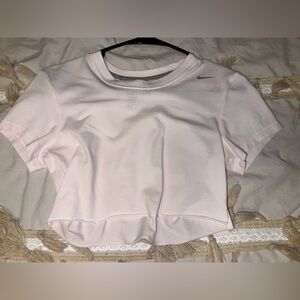 White Nike Crop Top